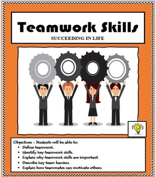 Preview of Life Skills - Social Skills - TEAMWORK - Social Skills Activities