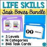 Functional Life Skills Task Boxes Vocabulary for Special E