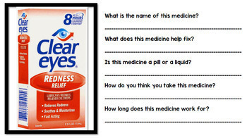 New Reading Medicine Labels Worksheets PNG - Reading