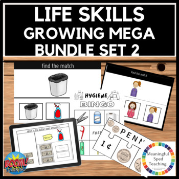 Preview of Life Skills Special Education Mega Bundle Printable and Digital Activities Set 2
