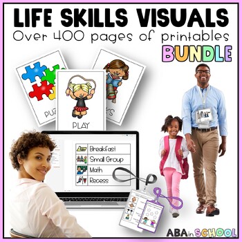 Preview of Life Skills Visuals for Special Education and Autism Classes with Boardmaker