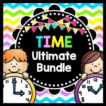 Preview of Life Skills - Time - Elapsed Time - Math - Special Education - Ultimate Bundle
