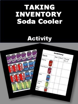 Preview of Life Skills Taking Inventory Activity-Soda Cooler (Vocational Task Activity)