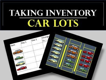 Preview of Life Skills Taking Inventory-CAR LOTS  Vocational Task Activity