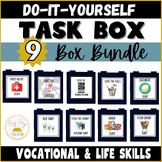 Life Skills Task Box Bundle | Vocational Work Box | Indepe