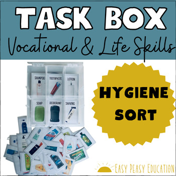 Preview of Life Skills Task Box  |  Sort the hygiene products  |  Special Education