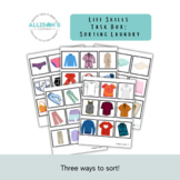 Sorting Laundry: Life Skills Task Box