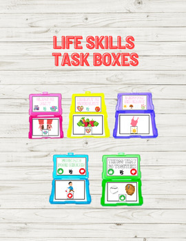 Preview of Life Skills Task Boxes: Special Education