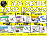 Life Skills Task Boxes: set two {special education}