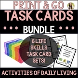 Life Skills Task Cards Bundle for Activities of Daily Living