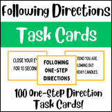 Life Skills Task Cards: Following One-Step Directions