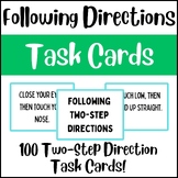 Life Skills Task Cards: Following Two-Step Directions