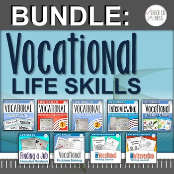 Preview of Vocational Life Skills Bundle