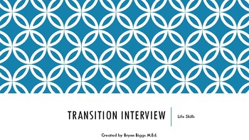 Preview of Life Skills Transition Interview