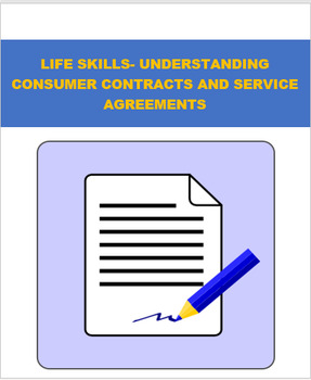 Preview of Understanding Consumer Contracts and Service Agreements. CDC Standard 8