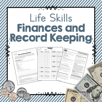 Preview of Finances and Record Keeping Unit | Finances Lesson Plans | Life Skills Unit