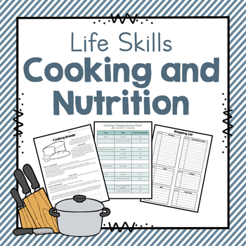 Preview of Nutrition and Cooking Unit Plan | Nutrition & Cooking Lessons | Life Skills Unit