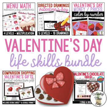 Preview of Life Skills Valentine's Day Bundle