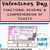 Life Skills Valentines Day Functional Reading Passes & Tic