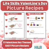 Life Skills Valentine's Day Themed Visual Picture Recipes 