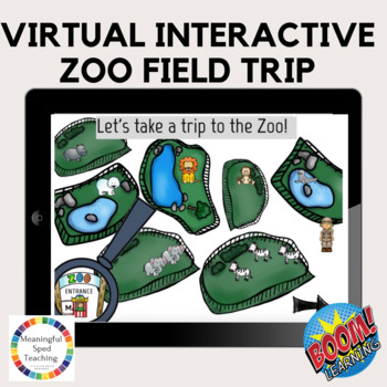 Preview of Life Skills Virtual Field Trip with Counting, Labeling and Language Boom Cards™