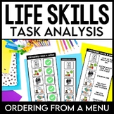 Life Skills Visual - Task Analysis - Ordering From a Menu 