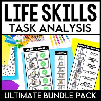 Preview of Life Skills - Visual Task Analysis - Special Education BUNDLE