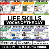 Life Skills Vocab of the Day Bundle