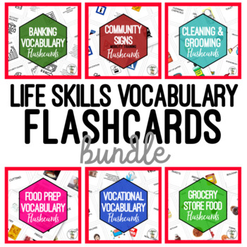 Preview of Life Skills Vocabulary Flashcards