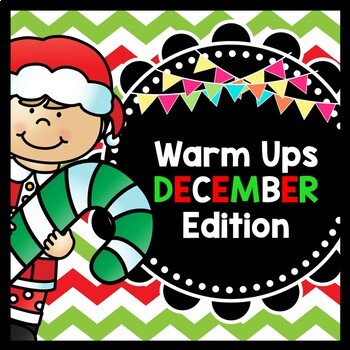 Preview of Life Skills Warm Up - Homework - DECEMBER - Christmas - Special Education