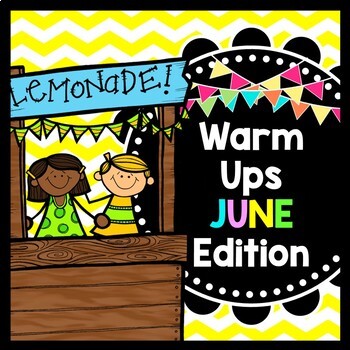 Preview of Life Skills Warm Up - Homework - Summer - Special Education - June