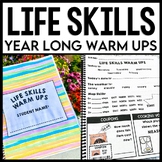 Life Skills Warm Up: WHOLE YEAR BUNDLE - Special Education