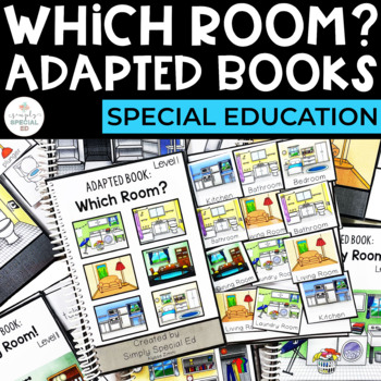 Preview of Life Skills | Which Room? Adapted Books