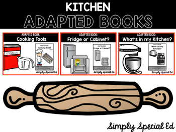 Preview of Kitchen Adapted Books for Special Education