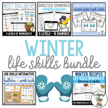Preview of Life Skills Winter Bundle