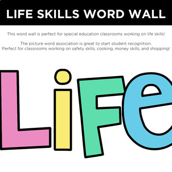 Vocation Life Skills Word Wall