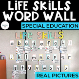 Life Skills Word Wall: REAL PICTURES | Special Education