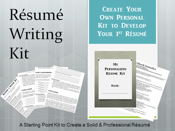 Preview of Life Skills - Writing Your Own Resume Kit