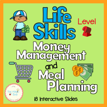 Preview of Life Skills level 2 Slides - Money Management - Menu Planning - OT