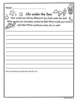 creative writing about sea