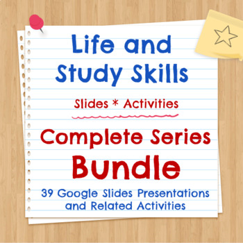 Preview of Life and Study Skills Complete 5 Unit Google Slides/Docs Bundle