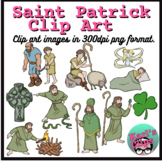 Life and stories of Saint Patrick clip art