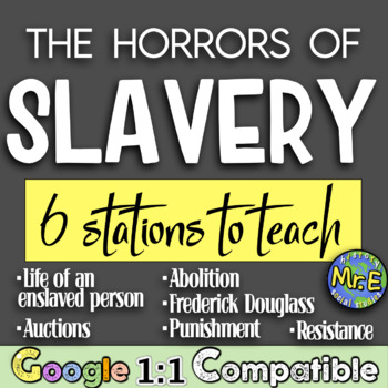 Preview of Slavery in America | 6 Stations to Responsibly Teach Slavery, Abolition, & more!