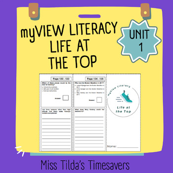 Preview of Life at the Top - myView Literacy 4