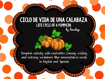 Preview of Life cycle of a pumpkin ~ English and Spanish