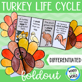 Life cycle of a turkey foldable sequencing science activit