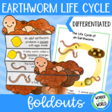 Life cycle of an earthworm foldable sequencing cut and pas