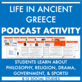 Life in Ancient Greece Podcasts +NOTES! Democracy, Sports,