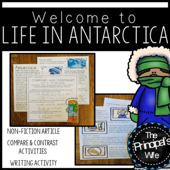 Preview of Life in Antarctica Reading and Writing Activity