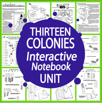Preview of Life in Colonial America–13 Colonies Lessons, Famous Colonists & Map Activities